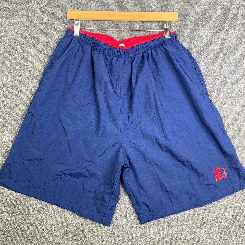 Vintage Starter Atlanta 1996 Olympic Games Nylon Shorts Mens Large Navy Blue S96